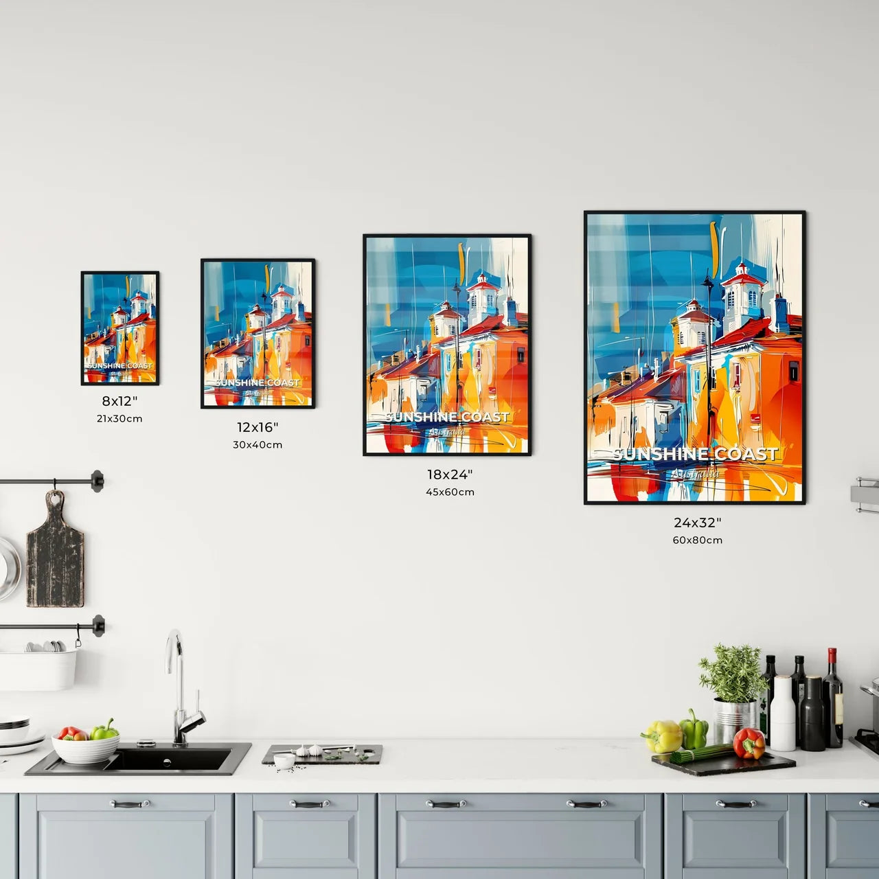 Vibrant Sunshine Coast, Australia Kitchen Art