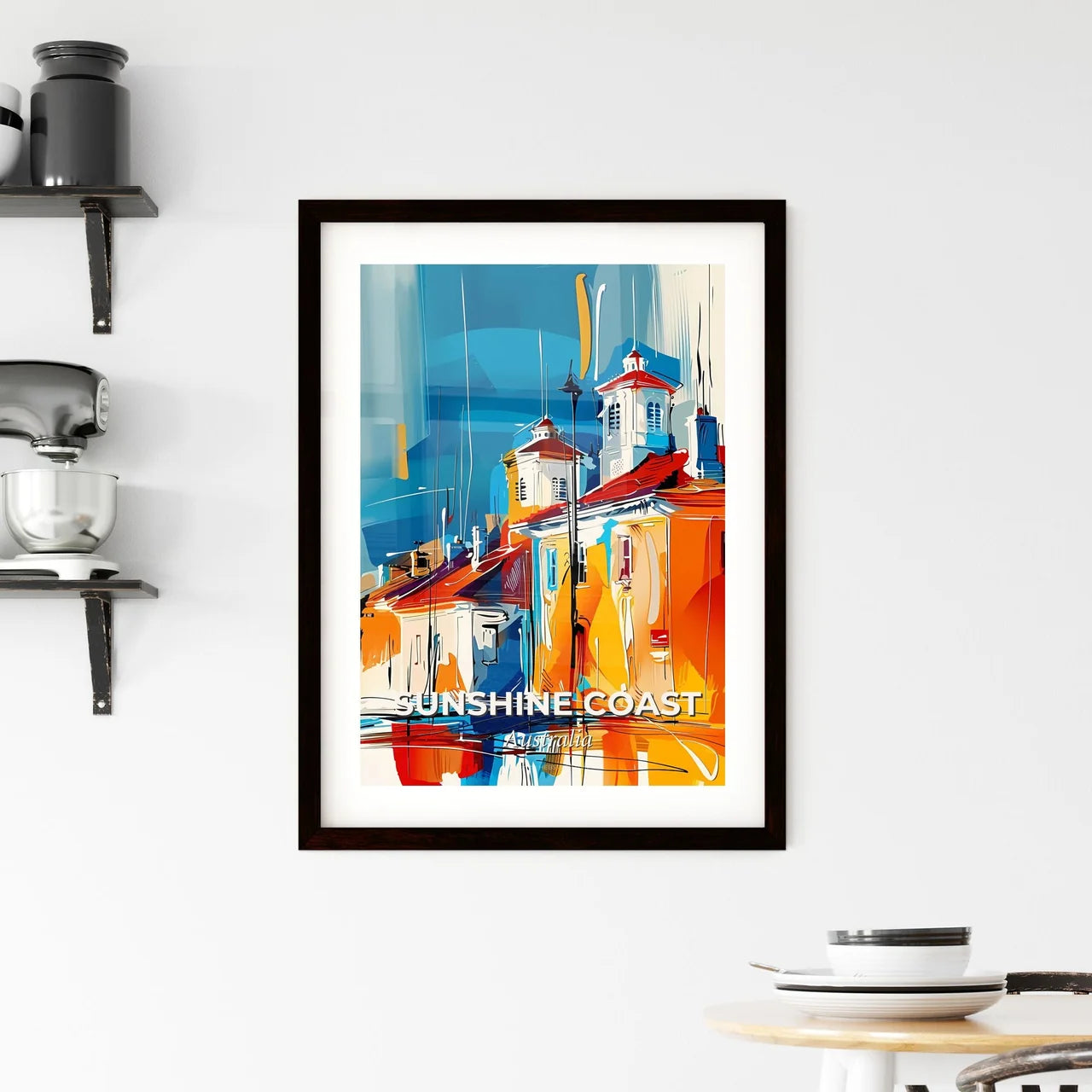 Vibrant Sunshine Coast, Australia Framed Print