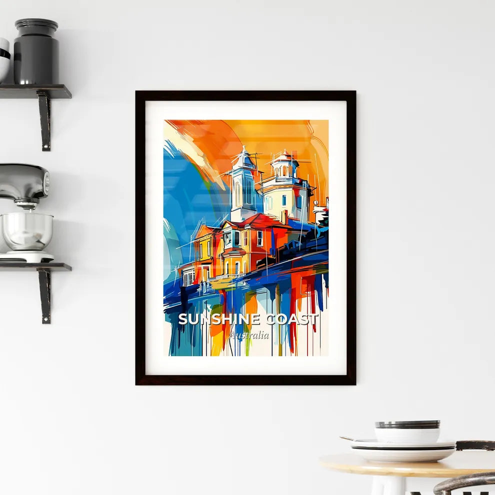 Vibrant Sunshine Coast, Australia Framed Print