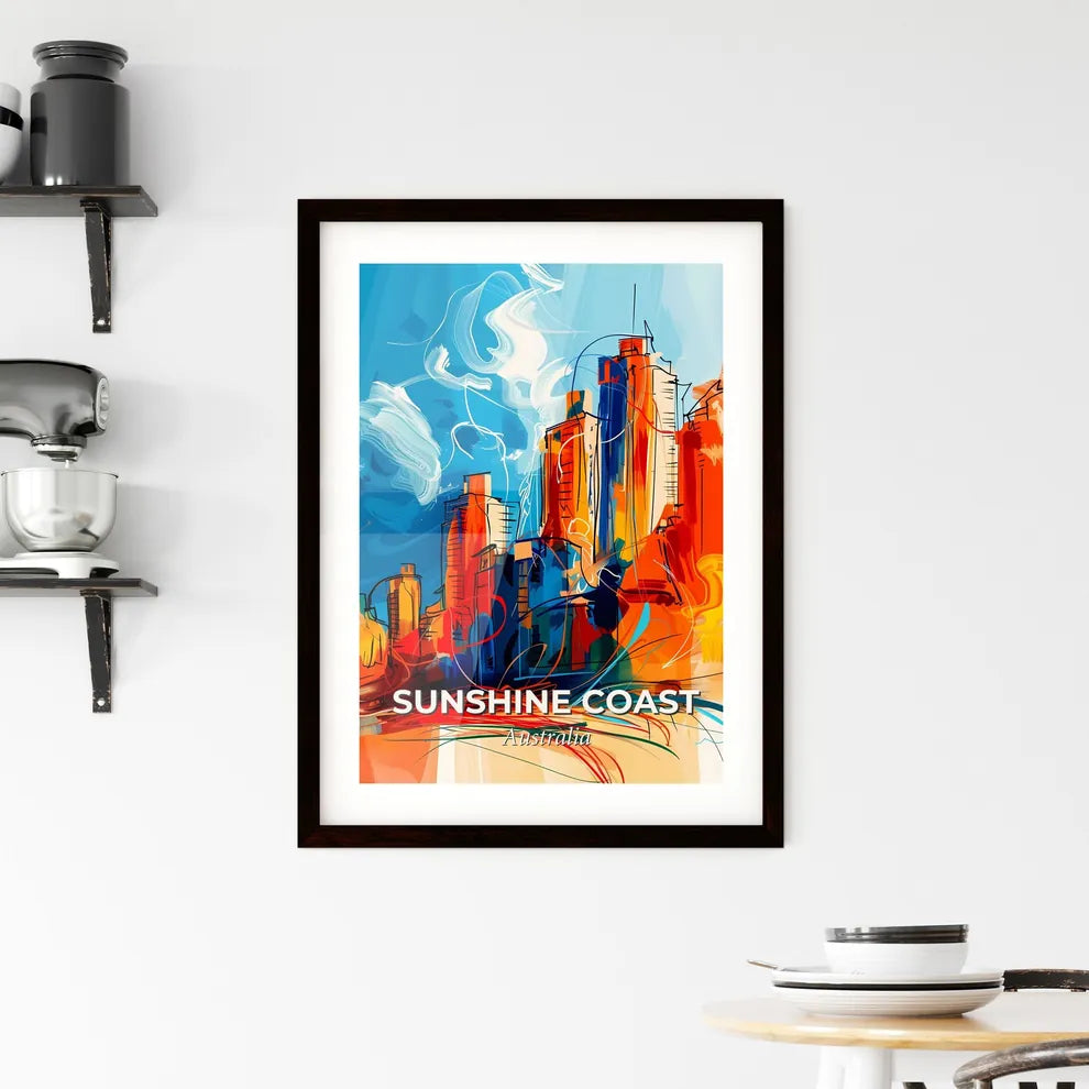 Vibrant Sunshine Coast, Australia Framed Print