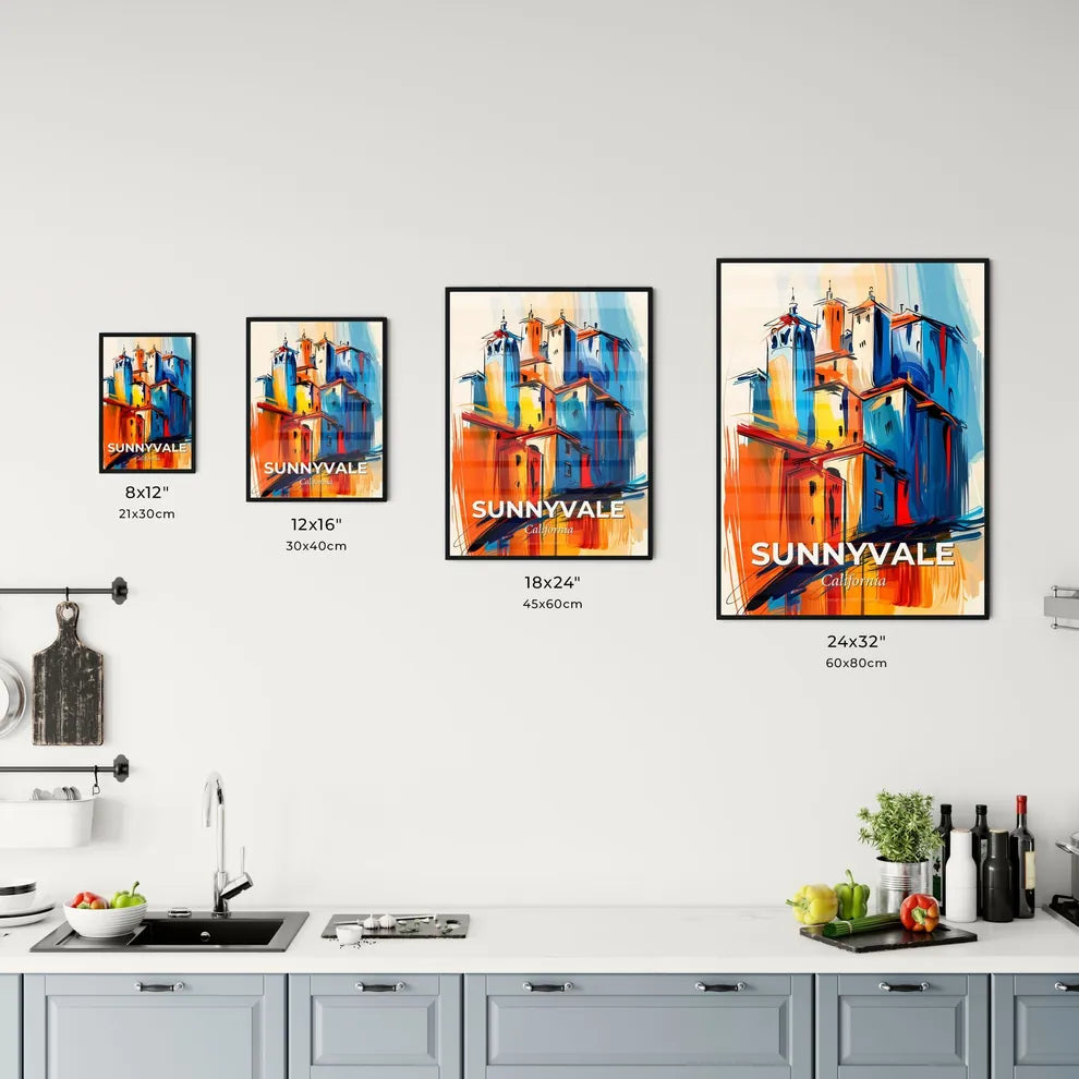 Vibrant Sunnyvale, California Kitchen Art