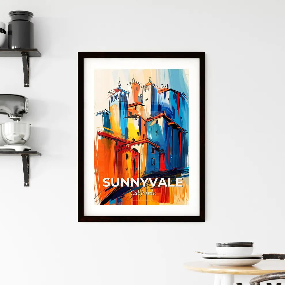 Vibrant Sunnyvale, California Framed Print