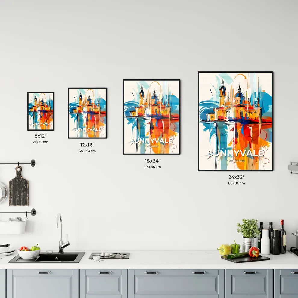 Vibrant Sunnyvale, California Kitchen Art