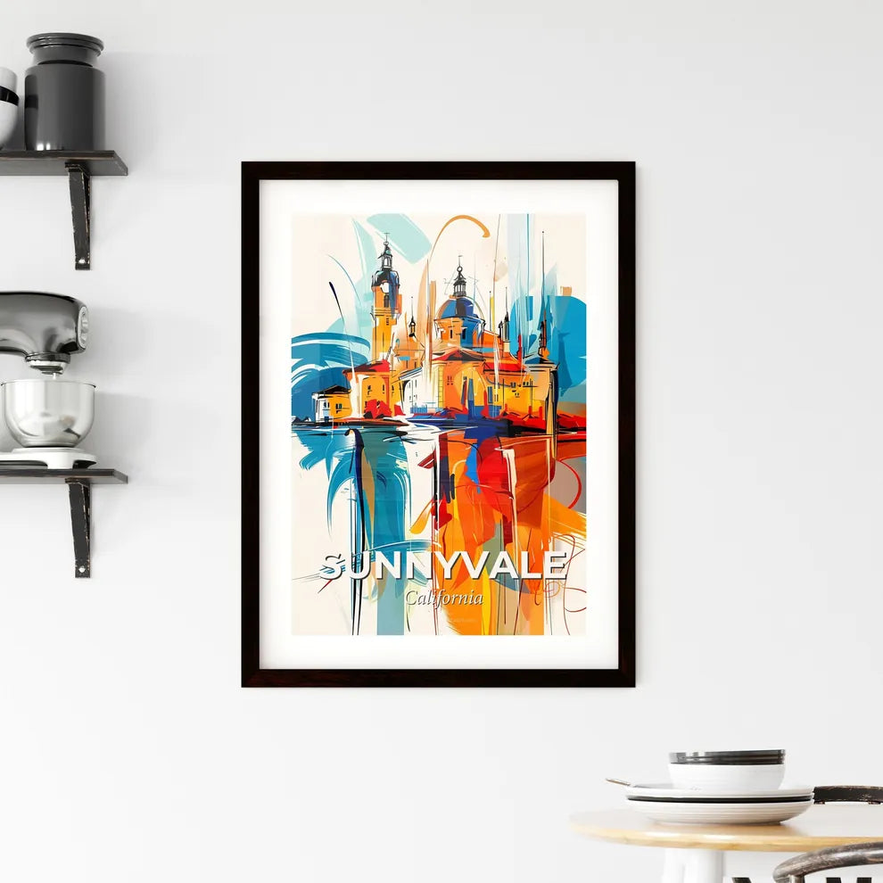 Vibrant Sunnyvale, California Framed Print