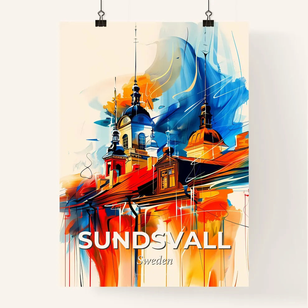 Vibrant Sundsvall, Sweden Poster