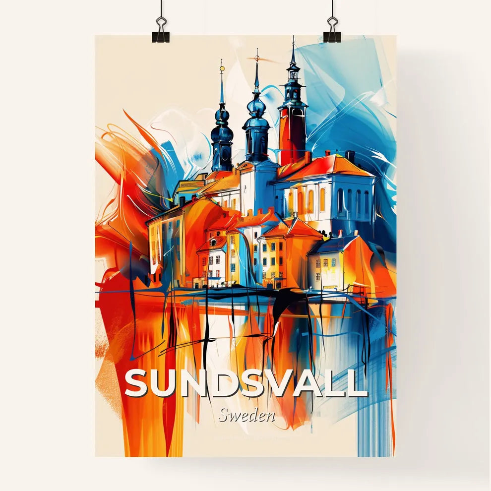 Vibrant Sundsvall, Sweden Poster