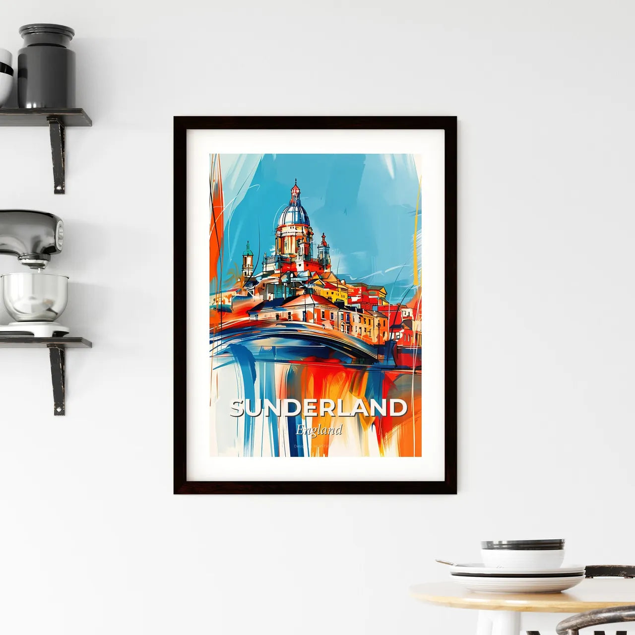 Vibrant Sunderland, England Framed Print