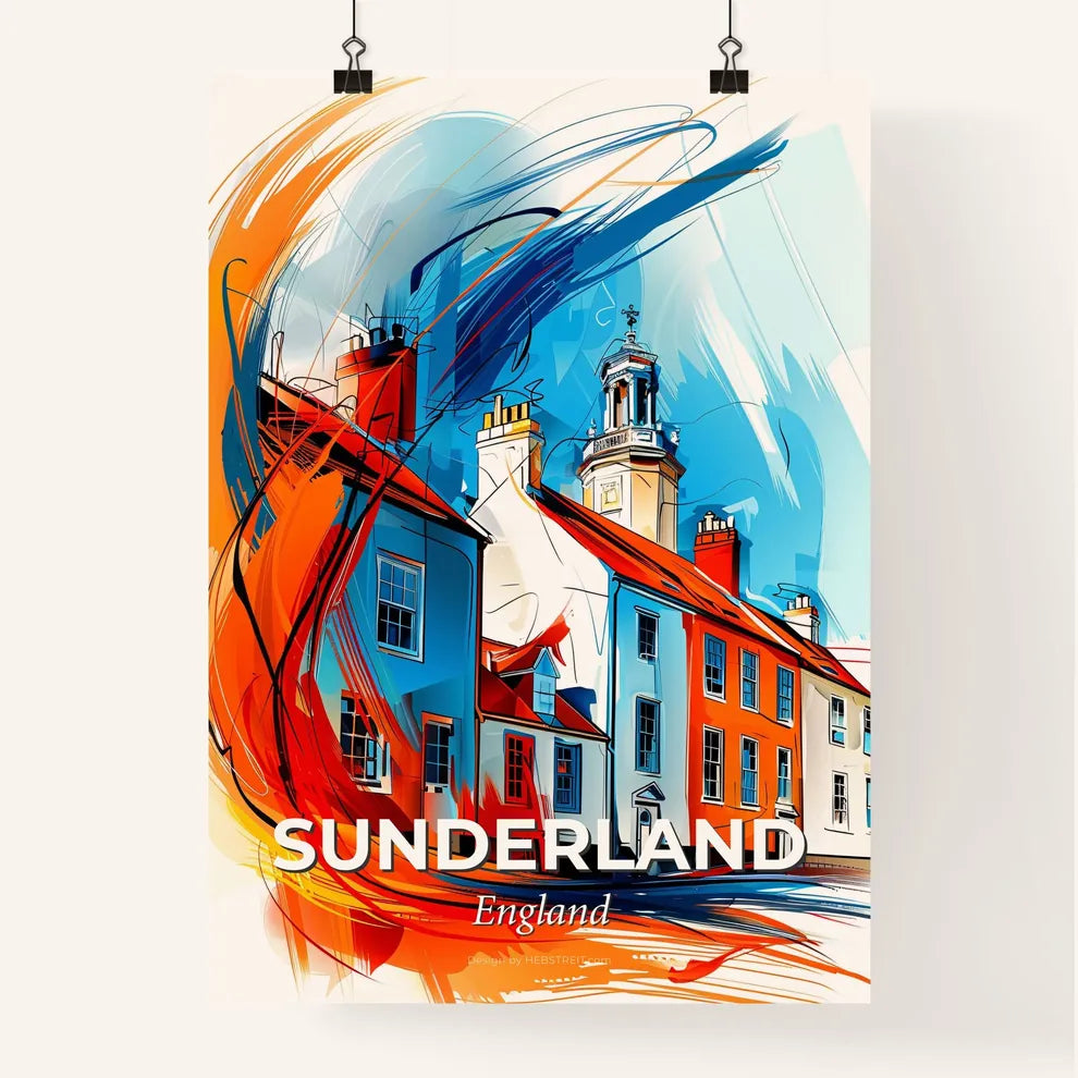 Vibrant Sunderland, England Poster