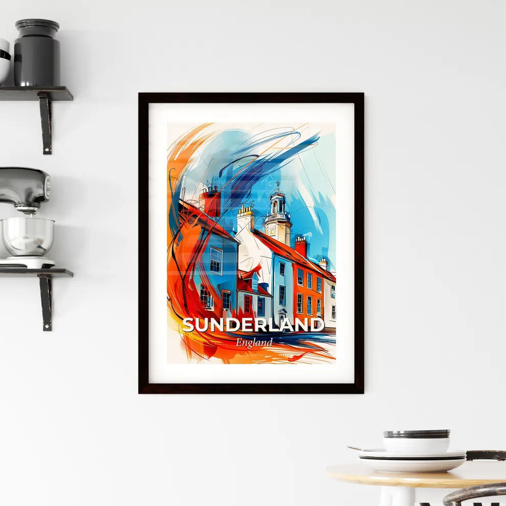 Vibrant Sunderland, England Framed Print