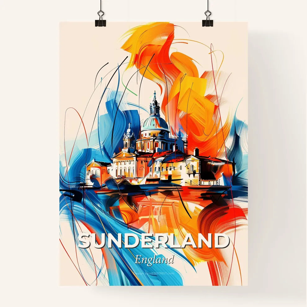 Vibrant Sunderland, England Poster