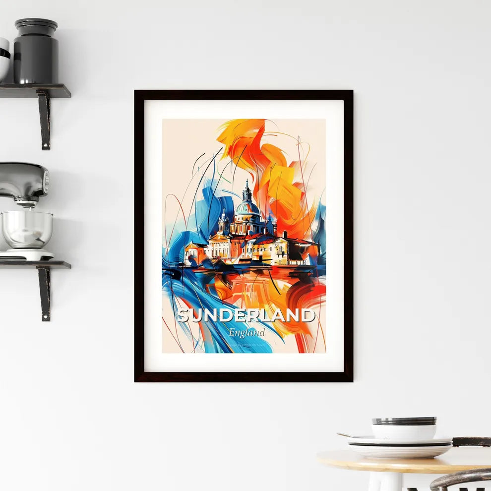 Vibrant Sunderland, England Framed Print