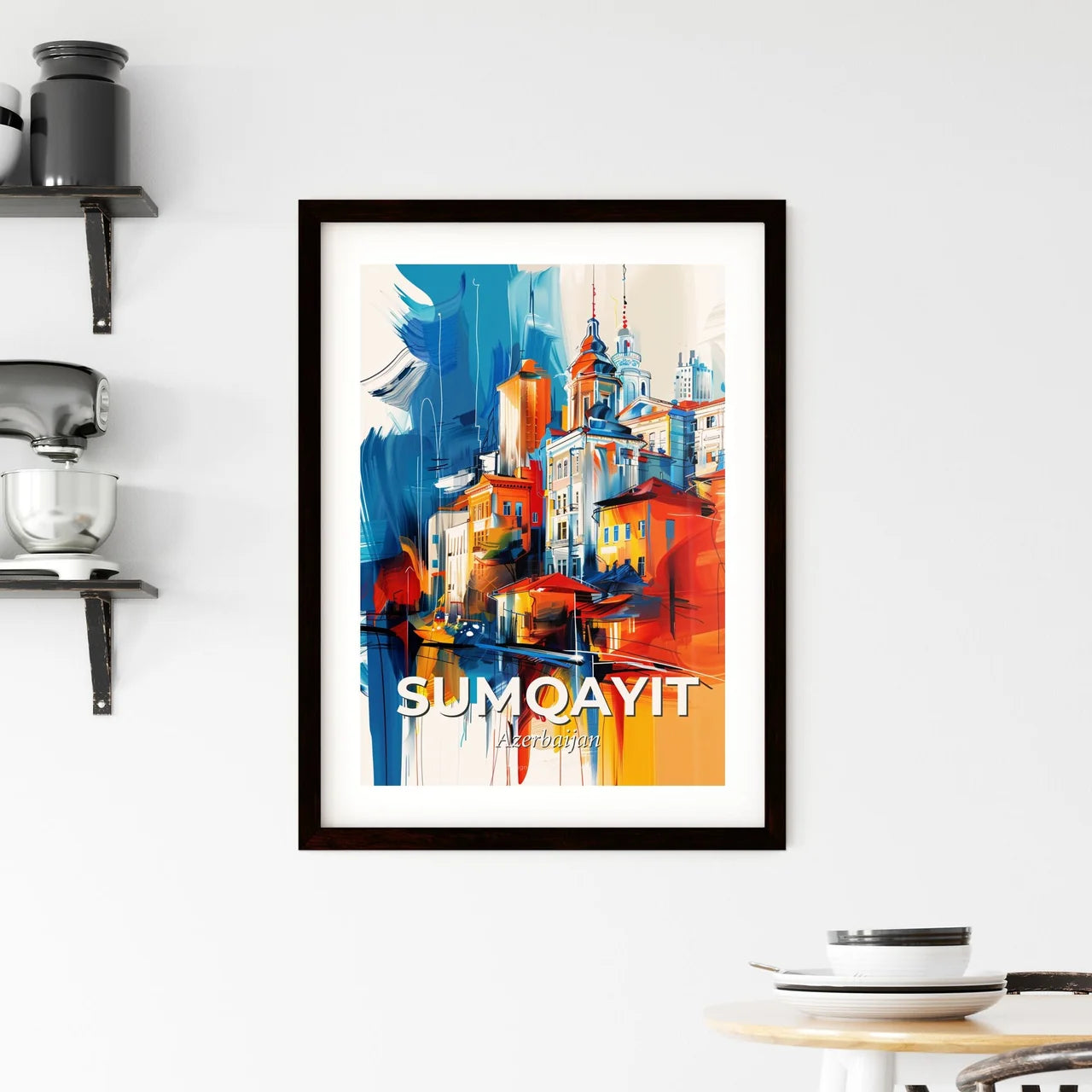 Vibrant Sumqayit, Azerbaijan Framed Print