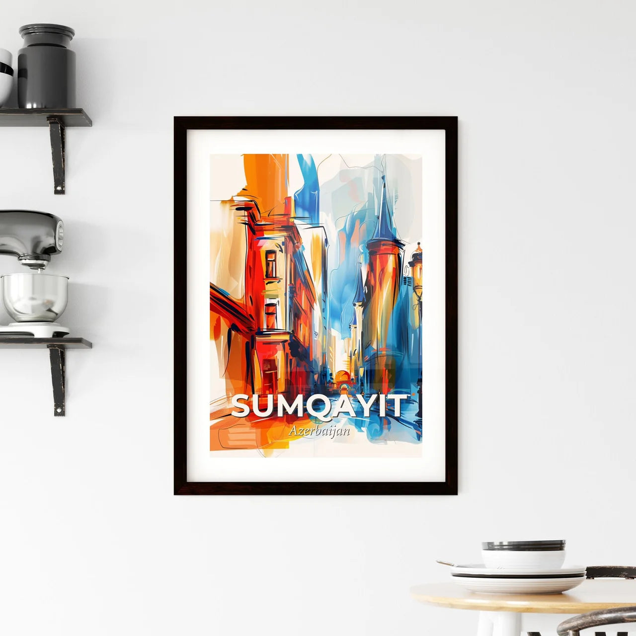 Vibrant Sumqayit, Azerbaijan Framed Print