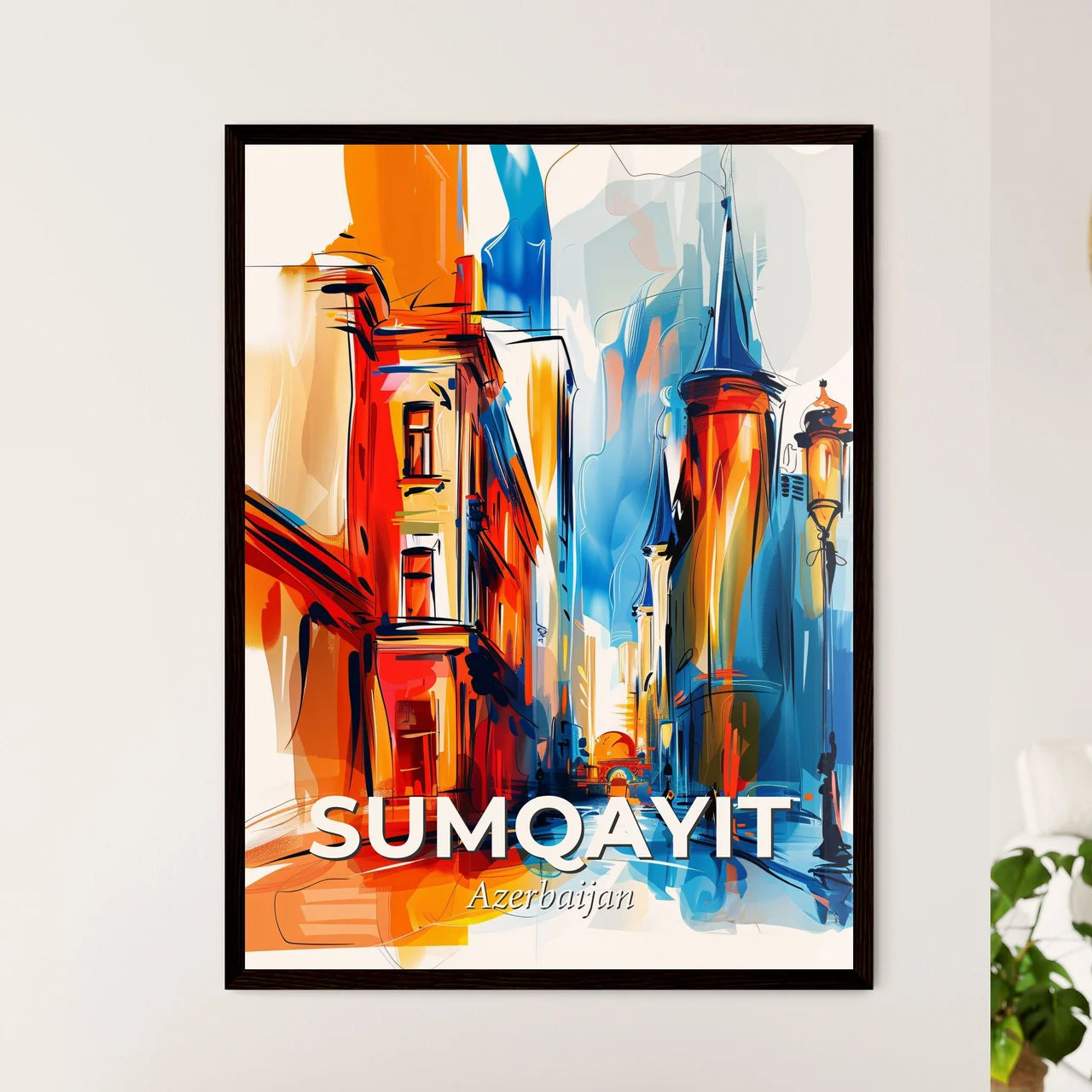 Vibrant Sumqayit, Azerbaijan Art Print