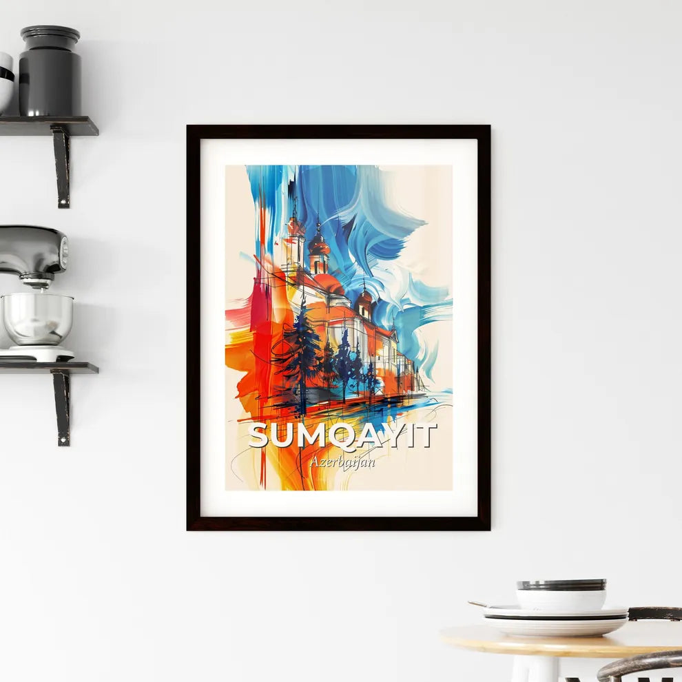 Vibrant Sumqayit, Azerbaijan Framed Print