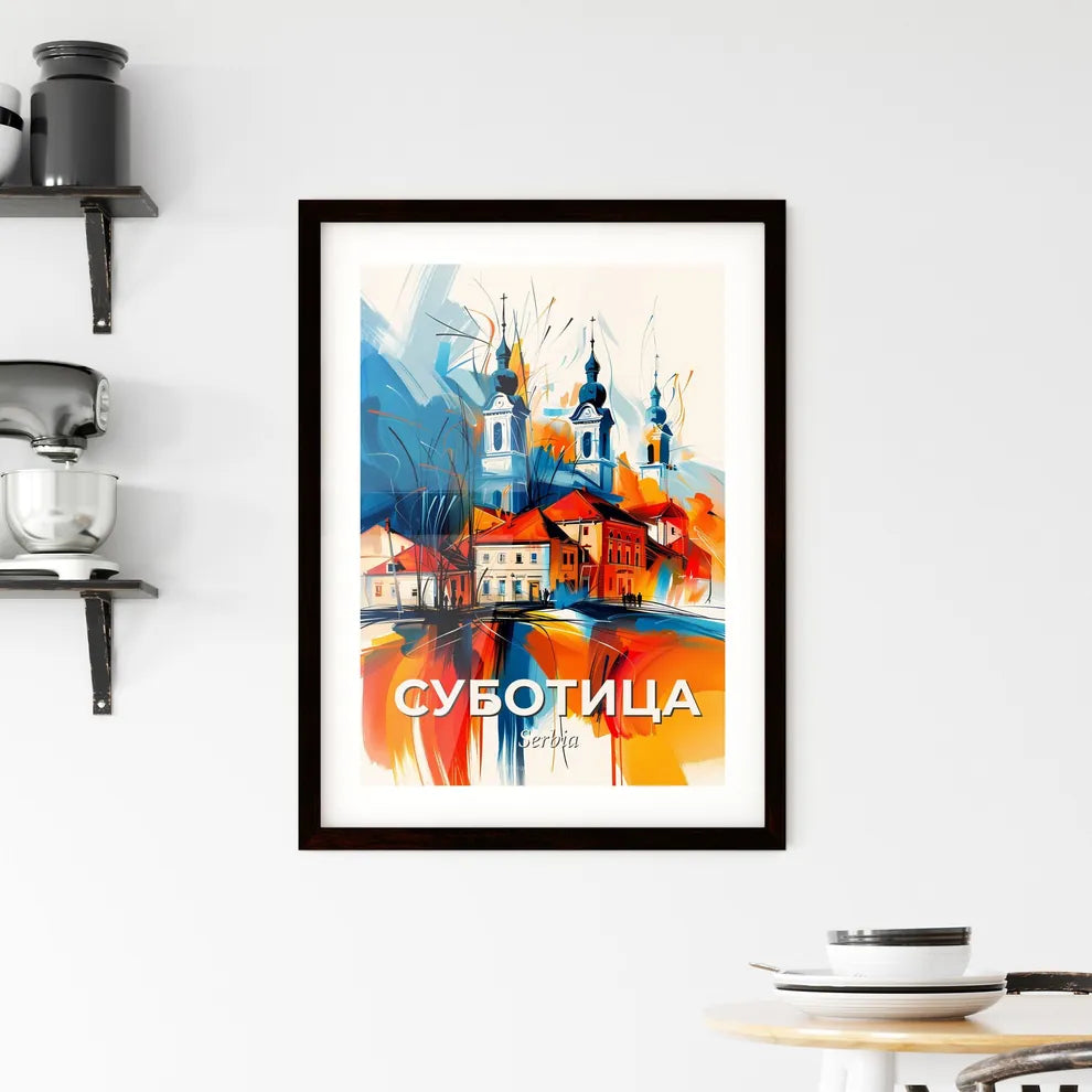 Vibrant Суботица, Serbia Framed Print