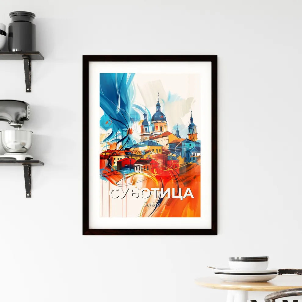 Vibrant Суботица, Serbia Framed Print