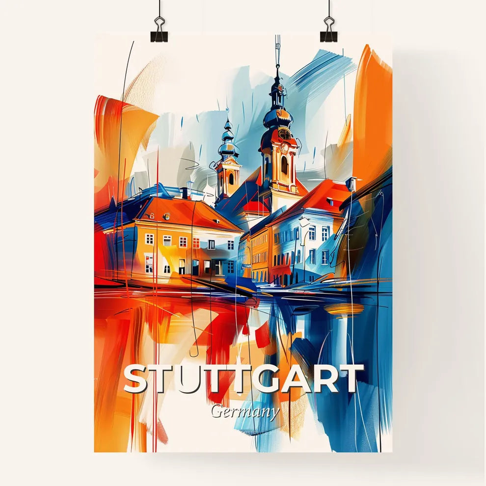 Vibrant Stuttgart, Germany Poster