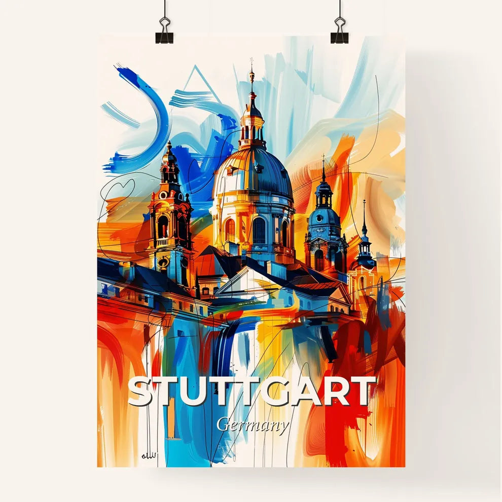 Vibrant Stuttgart, Germany Poster