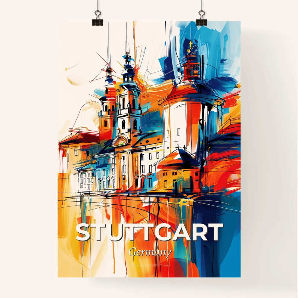 Vibrant Stuttgart, Germany Poster