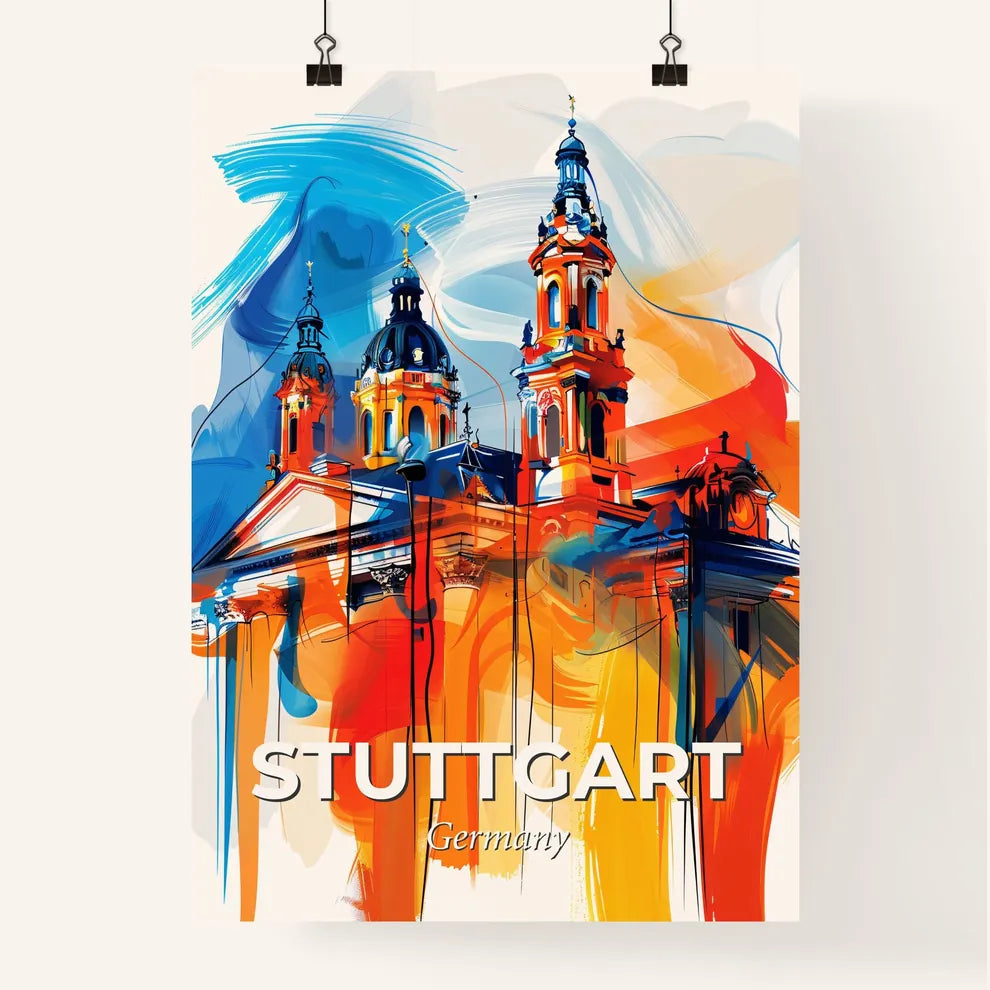 Vibrant Stuttgart, Germany Poster