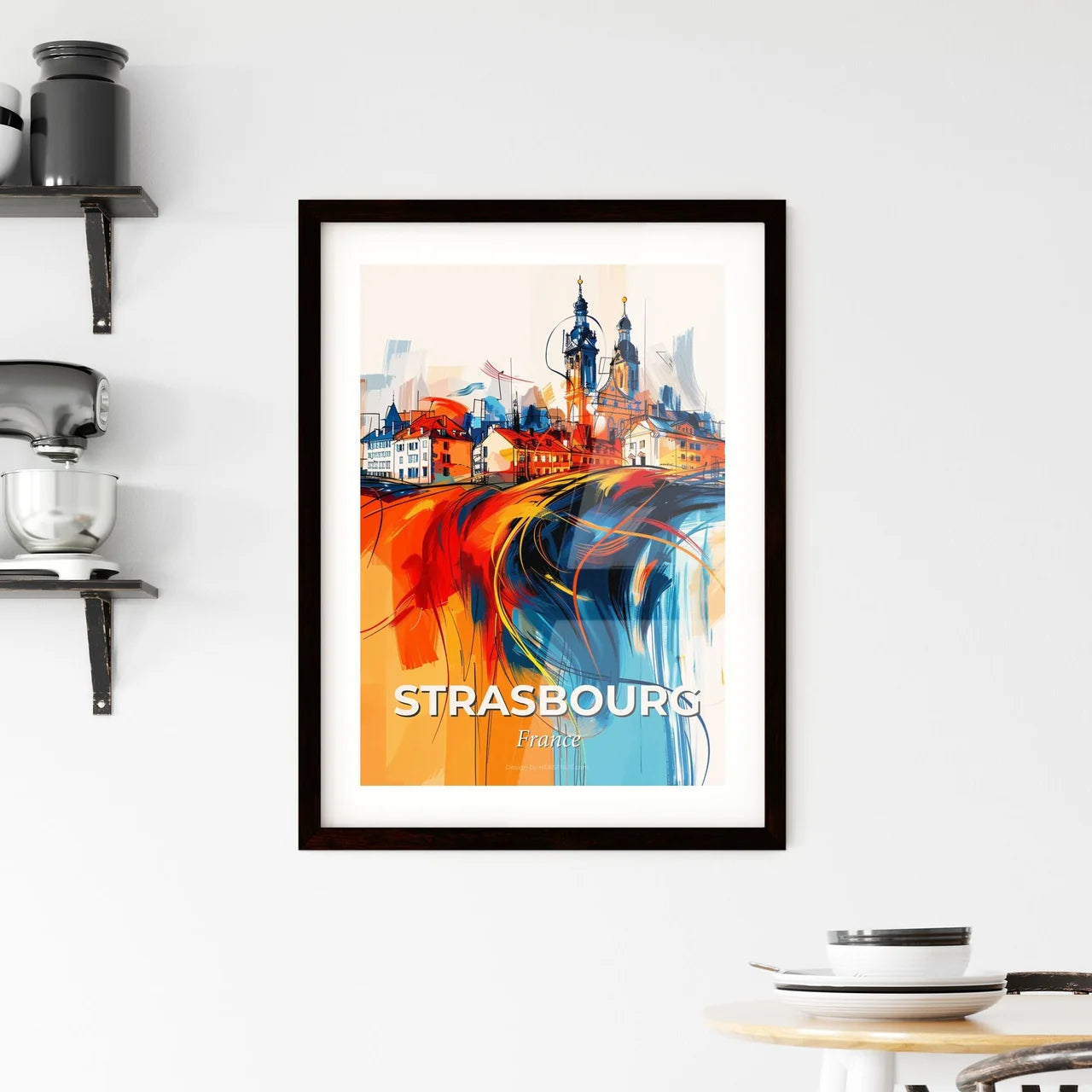 Vibrant Strasbourg, France Framed Print