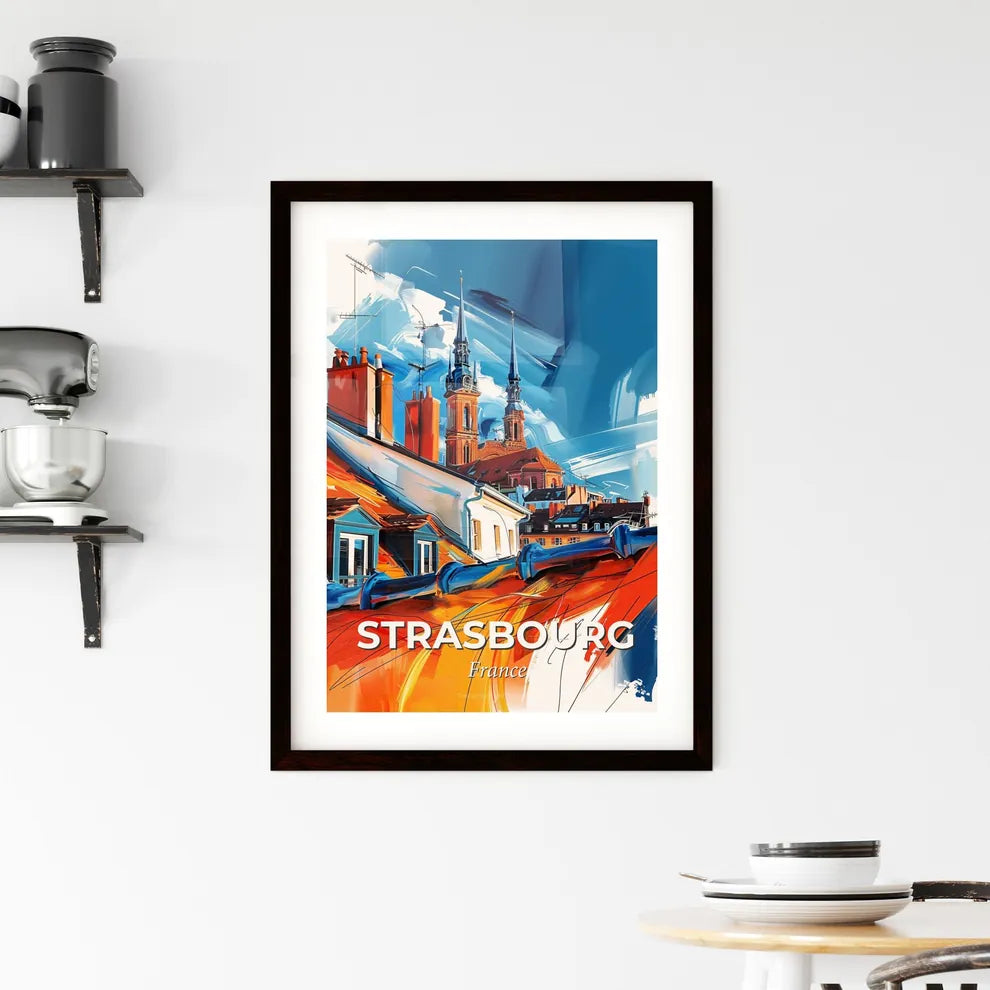 Vibrant Strasbourg, France Framed Print