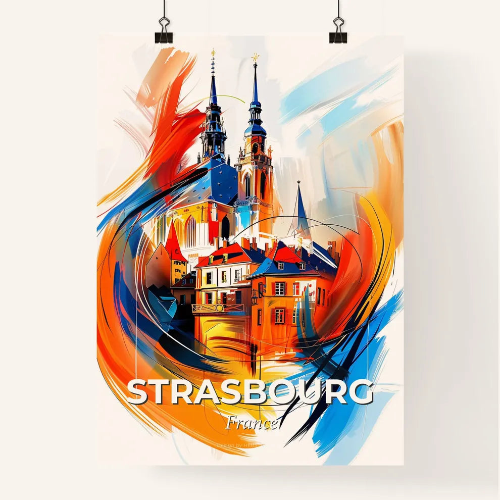 Vibrant Strasbourg, France Poster