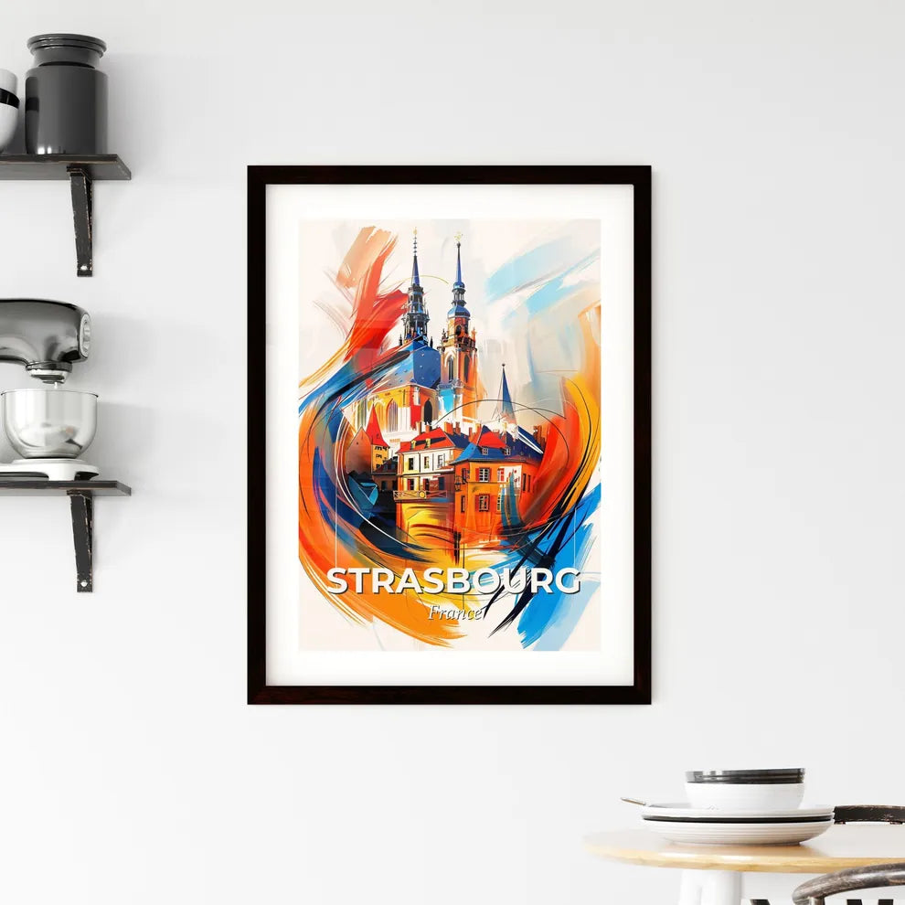 Vibrant Strasbourg, France Framed Print