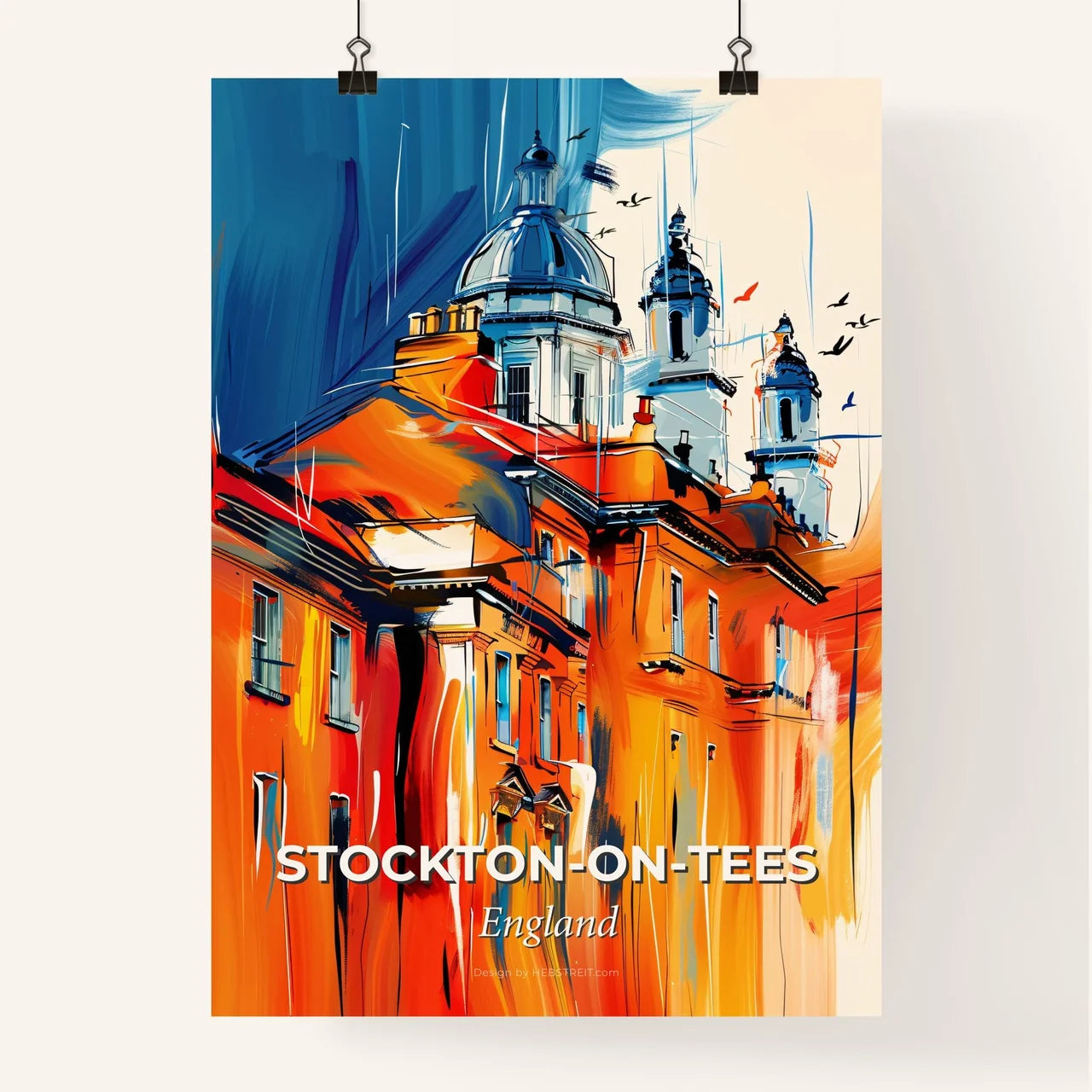 Vibrant Stockto Poster