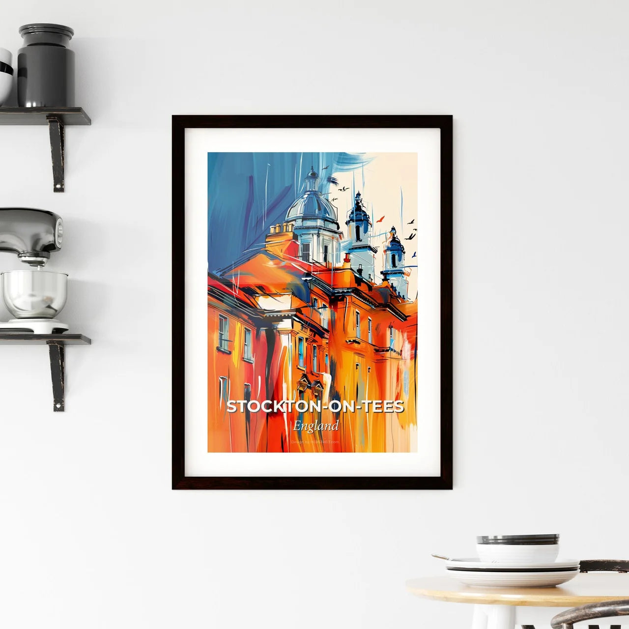 Vibrant Stockto Framed Print