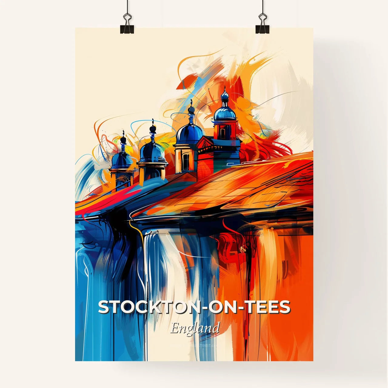Vibrant Stockto Poster