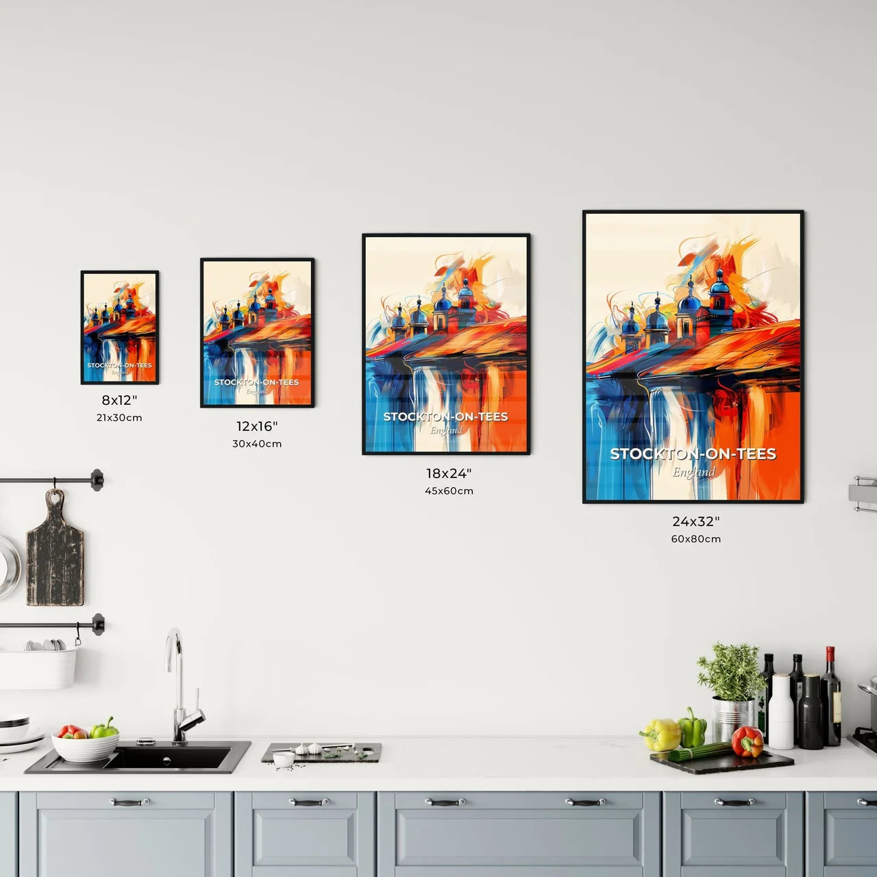 Vibrant Stockto Kitchen Art