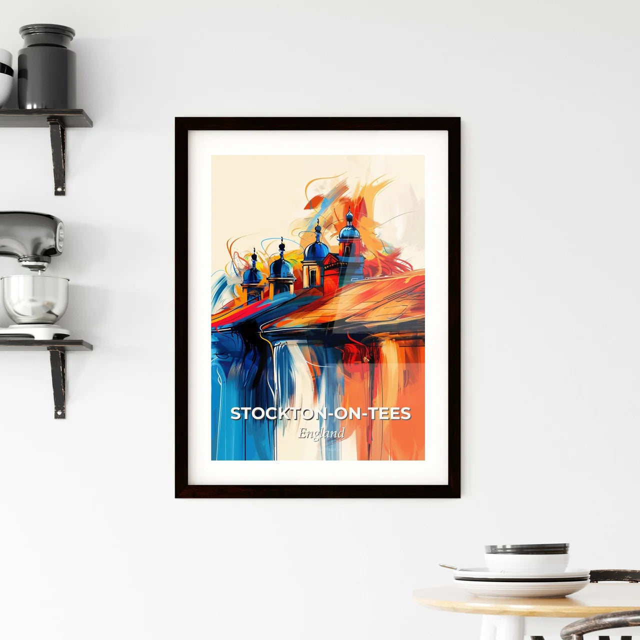 Vibrant Stockto Framed Print
