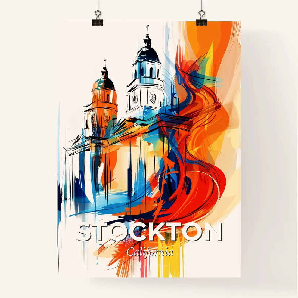 Vibrant Stockton, California Poster
