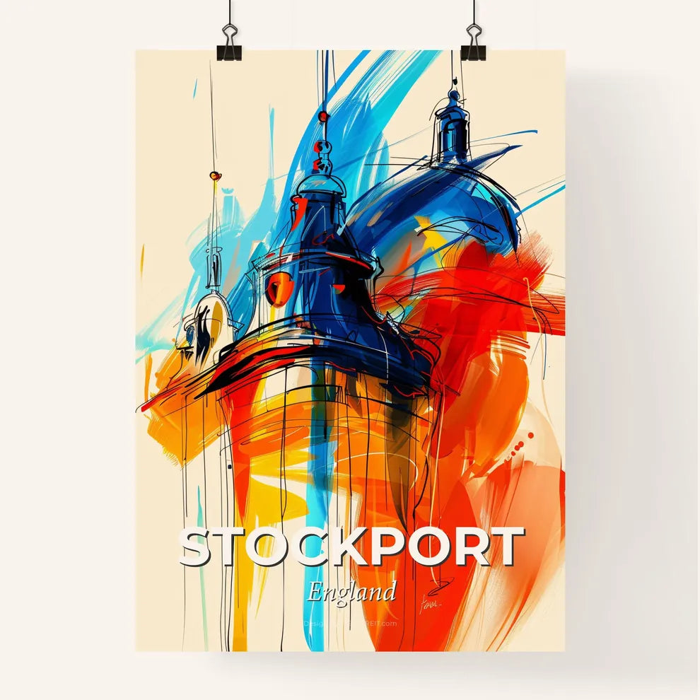Vibrant Stockport, England Poster