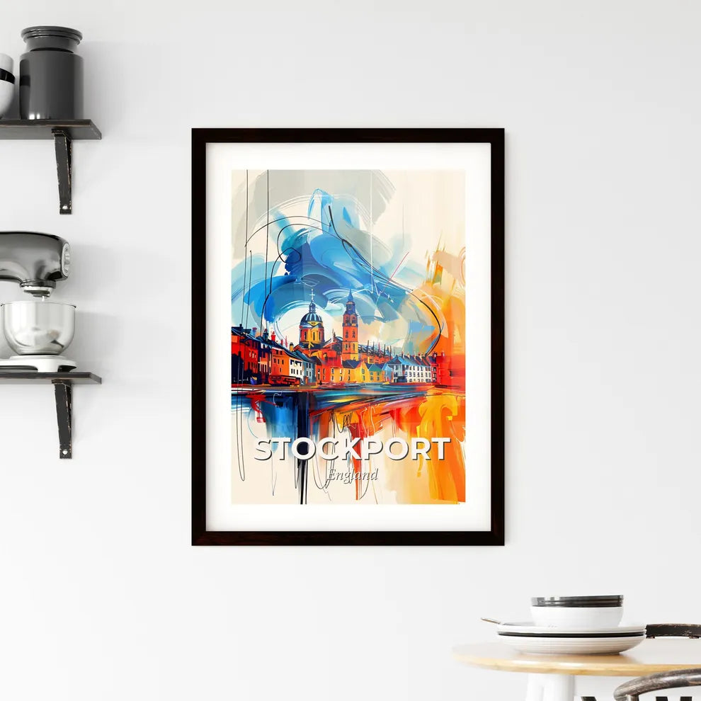 Vibrant Stockport, England Framed Print