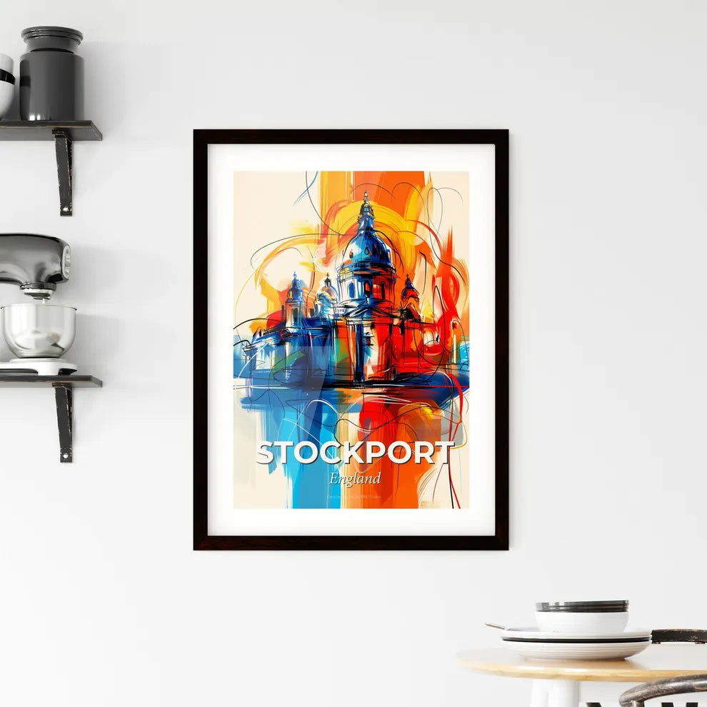 Vibrant Stockport, England Framed Print