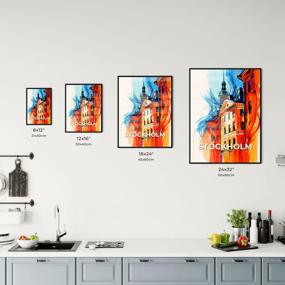 Vibrant Stockholm, Sweden Kitchen Art