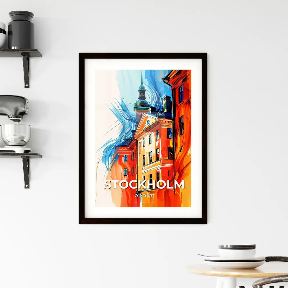 Vibrant Stockholm, Sweden Framed Print