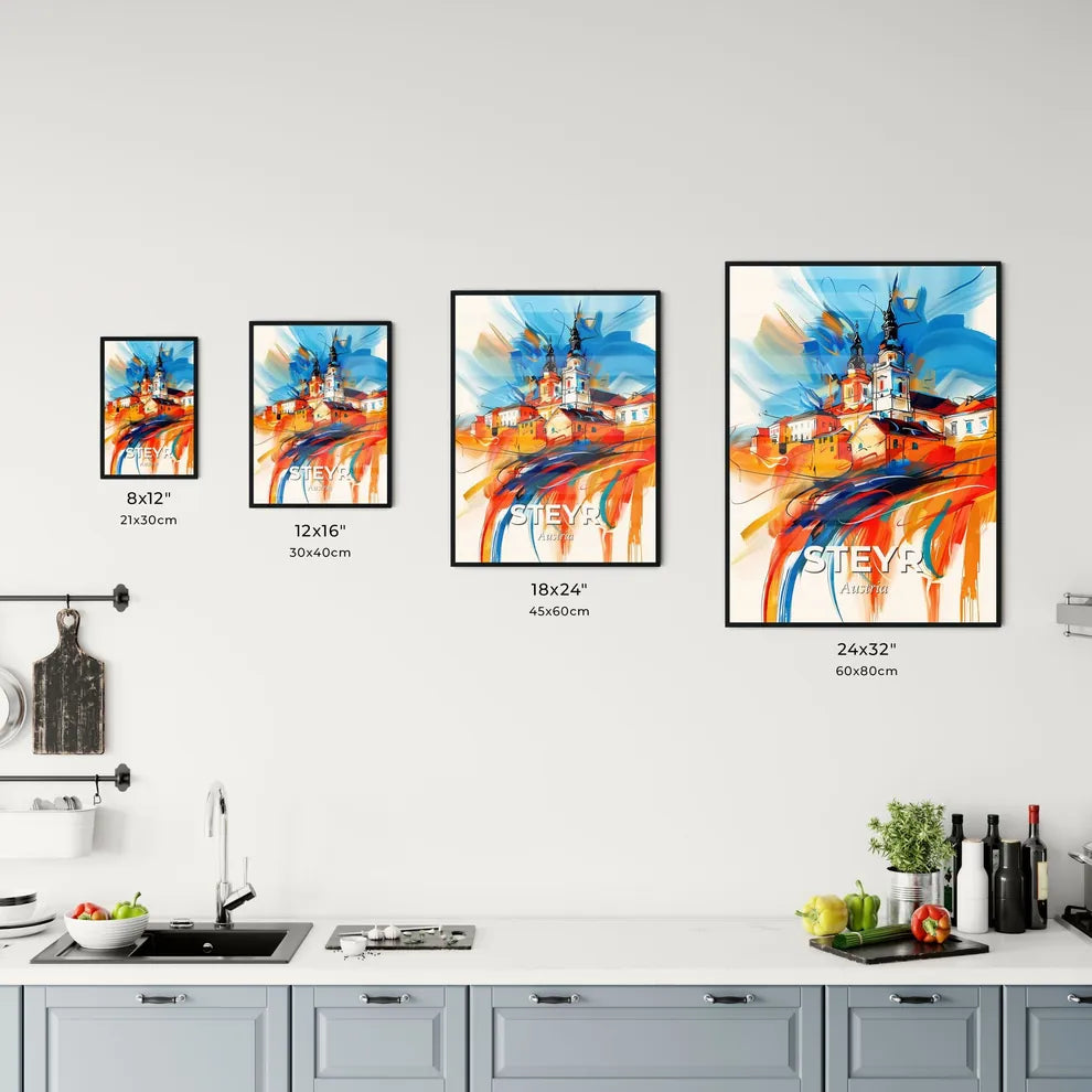 Vibrant Steyr, Austria Kitchen Art