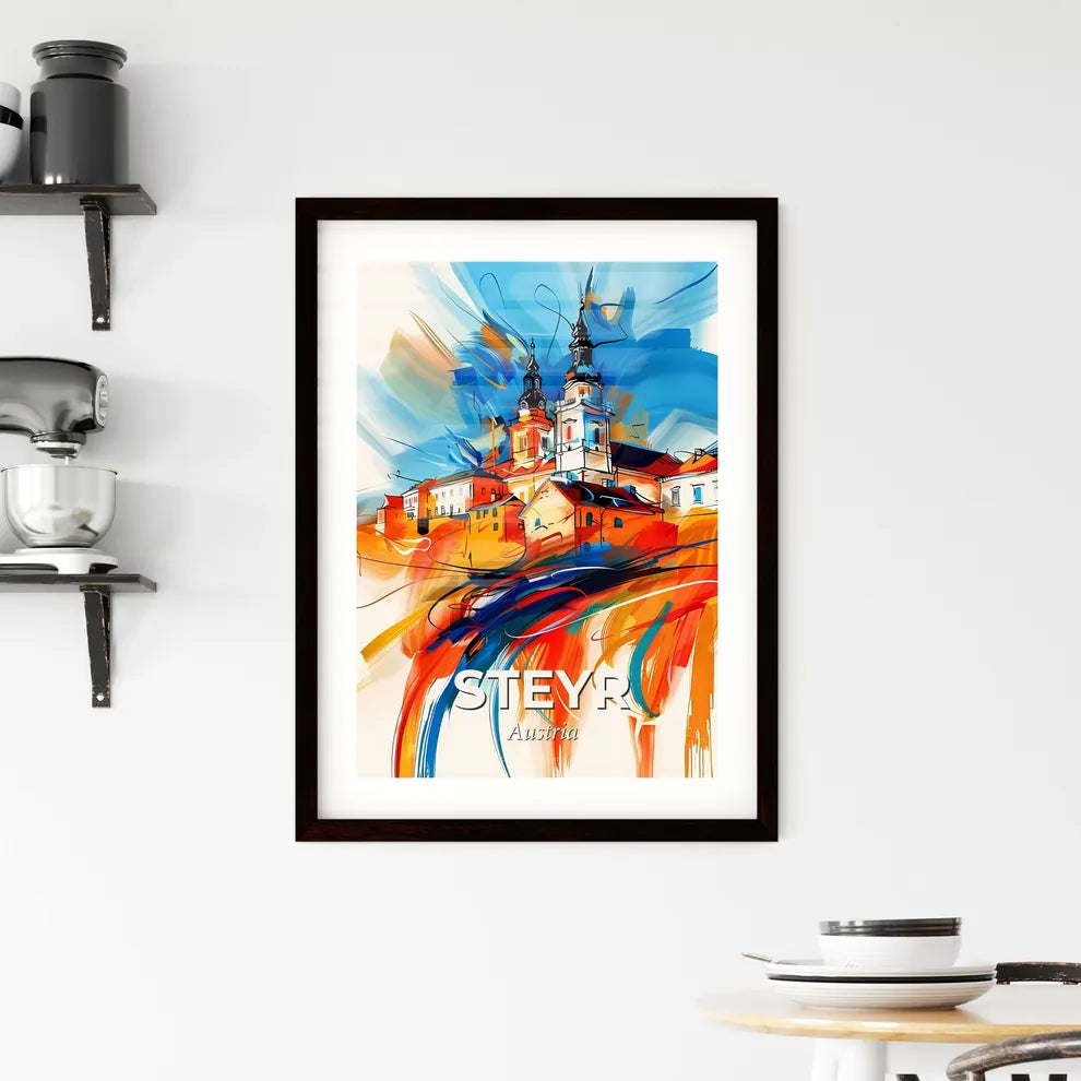 Vibrant Steyr, Austria Framed Print