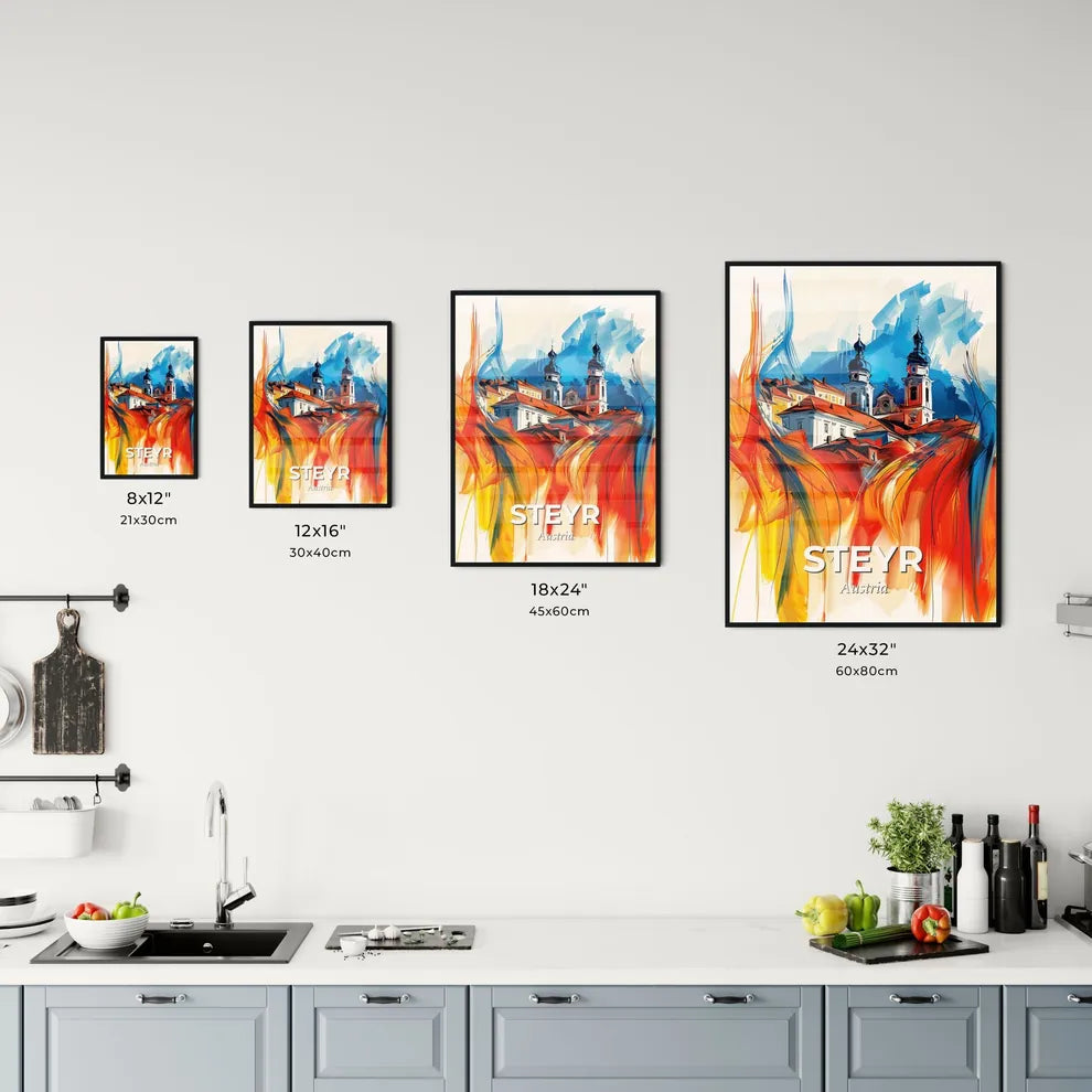 Vibrant Steyr, Austria Kitchen Art
