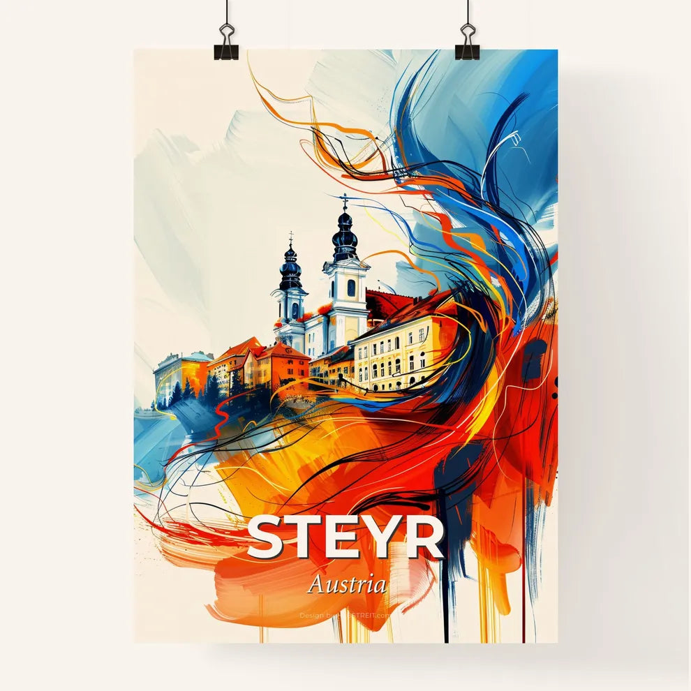 Vibrant Steyr, Austria Poster