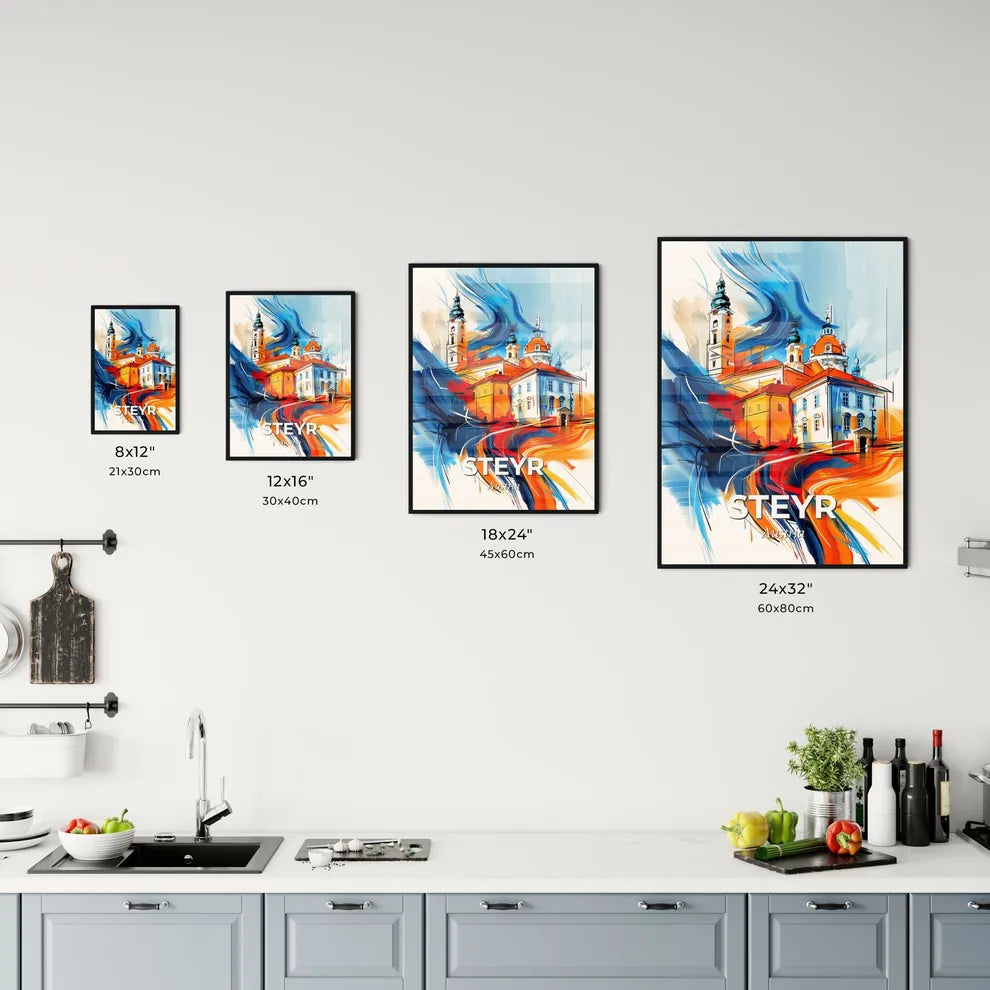 Vibrant Steyr, Austria Kitchen Art