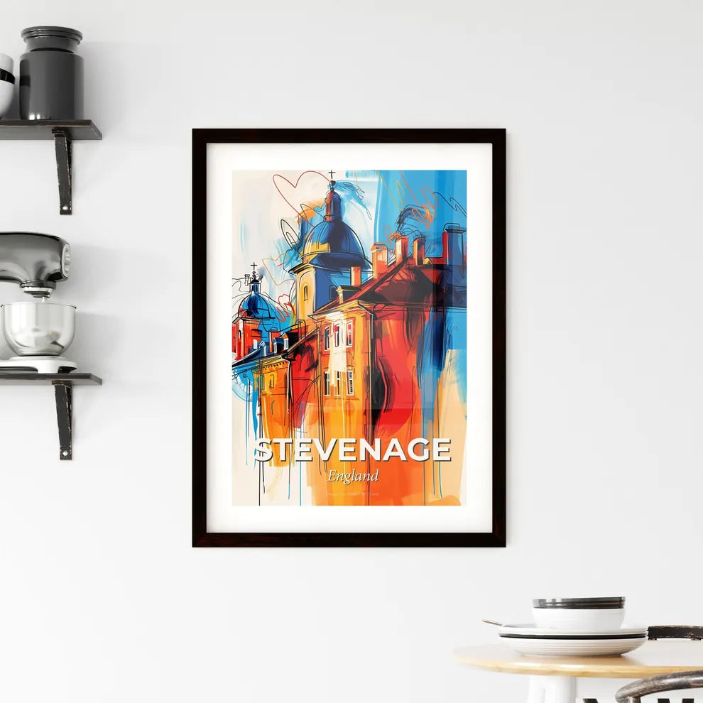 Vibrant Stevenage, England Framed Print