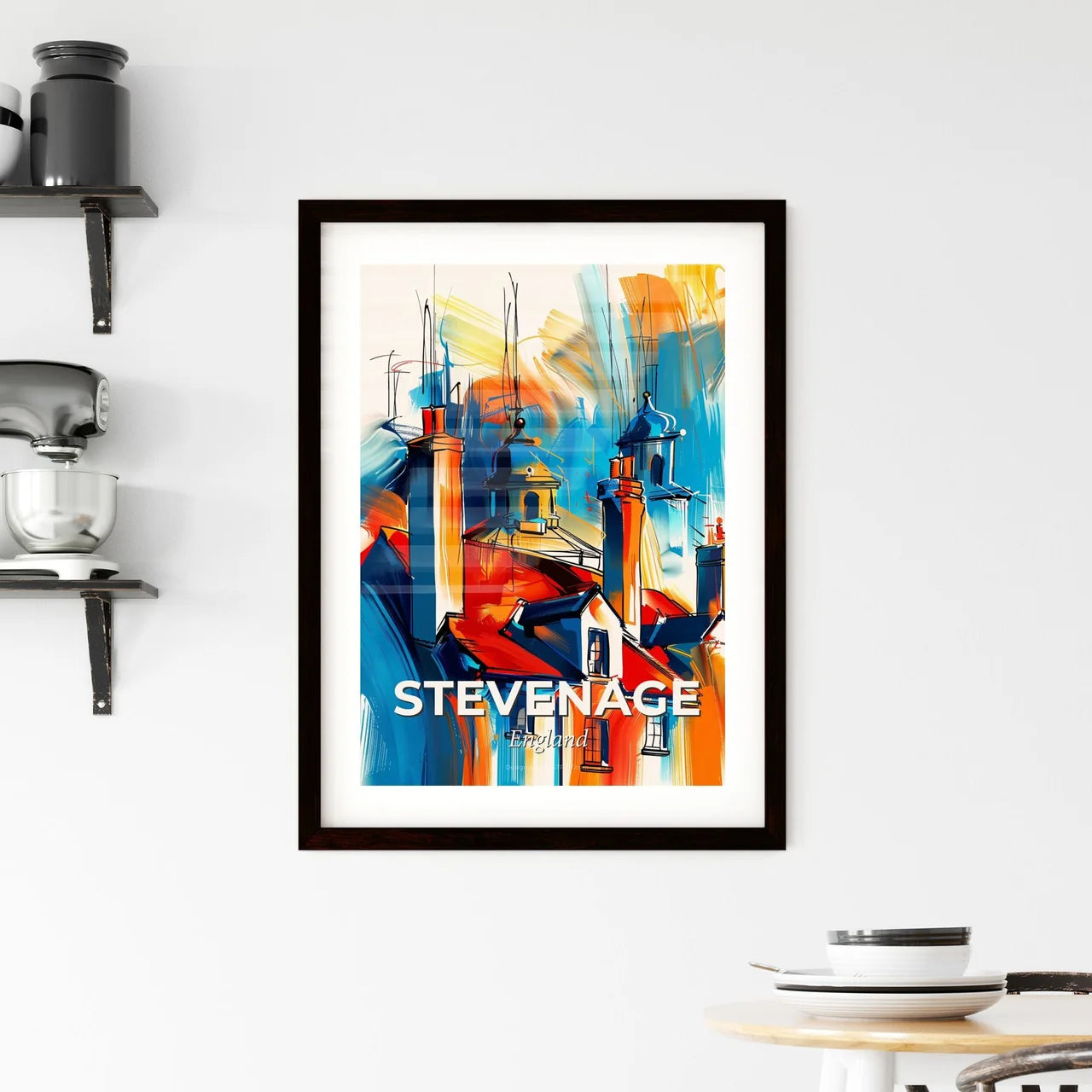 Vibrant Stevenage, England Framed Print