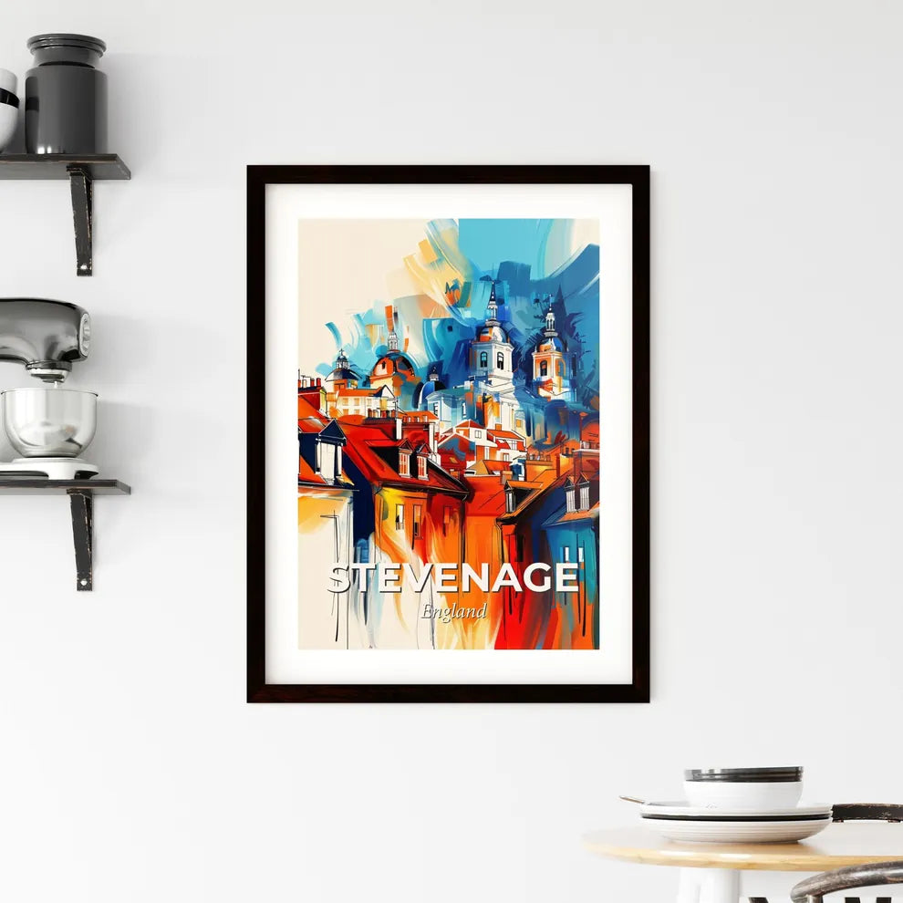 Vibrant Stevenage, England Framed Print