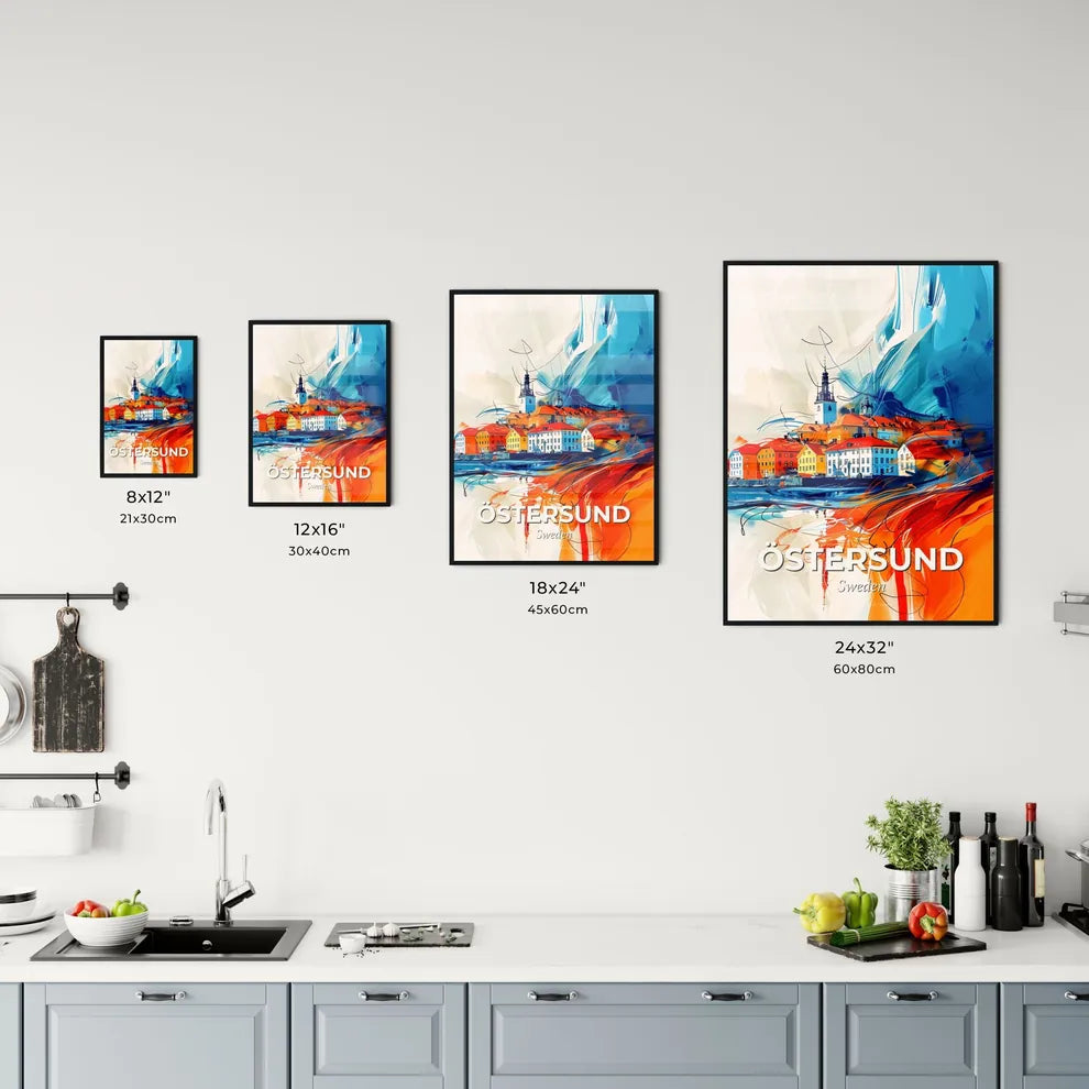 Vibrant Östersund, Sweden Kitchen Art