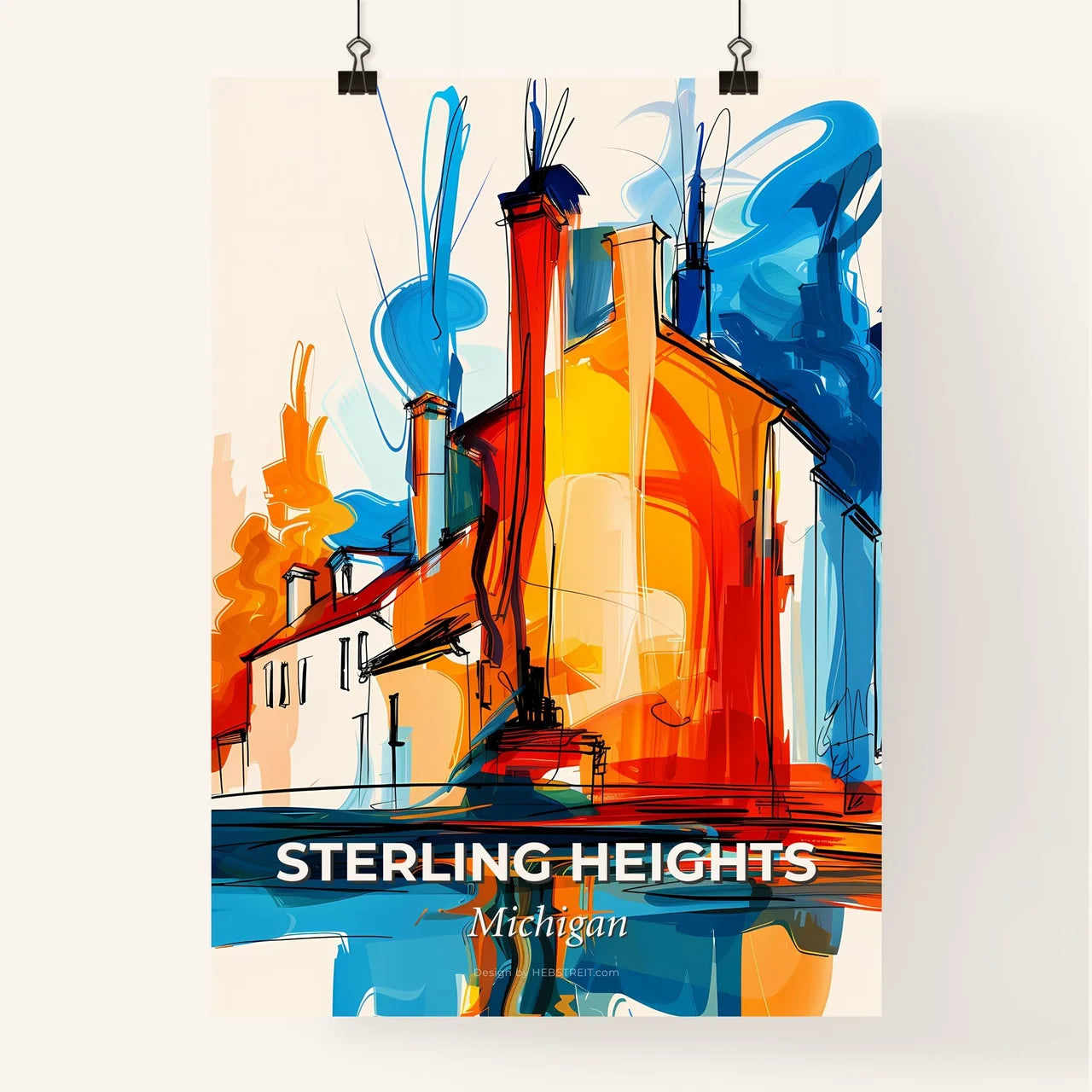 Vibrant Sterling Heights, Michigan Poster